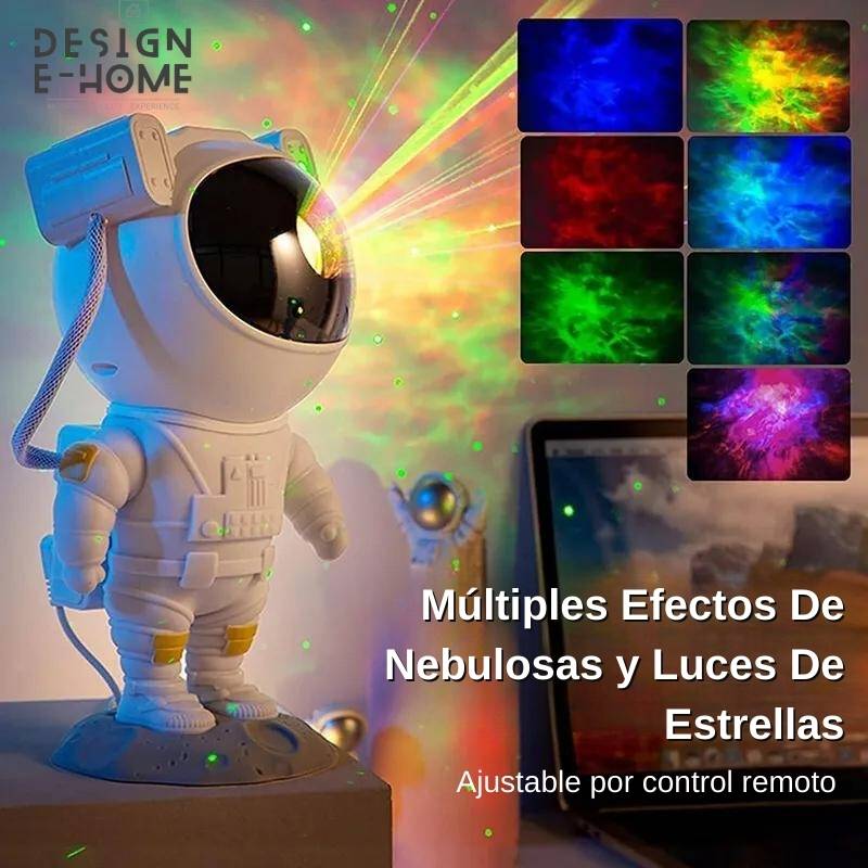Proyector de Astronauta Nebulosa y Estrellas