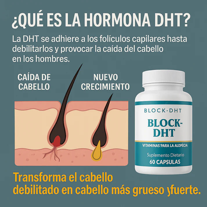 Block-DHT®: Recupera tu cabello en 8 semanas + Guía exclusiva para un crecimiento más rápido GRATIS