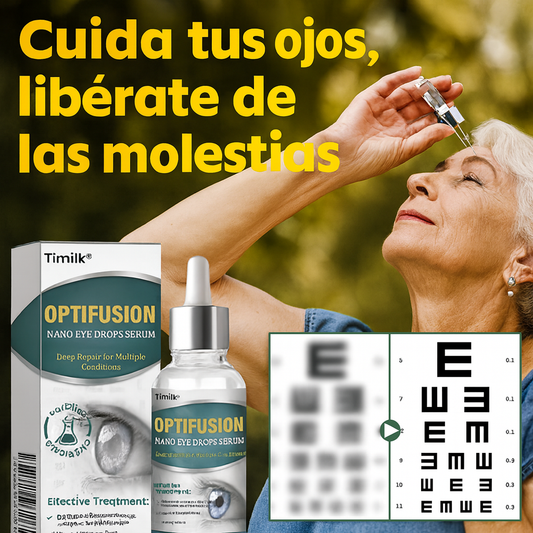 OptiFusion Nano Eye Gotas: nanotecnología restaura la visión clara, sin anteojos, sin cirugía + LENTES DE DESCANSO GRATIS🎁