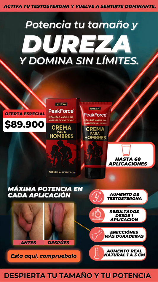 PeakForce Crema para Hombres OFERTA 2X1