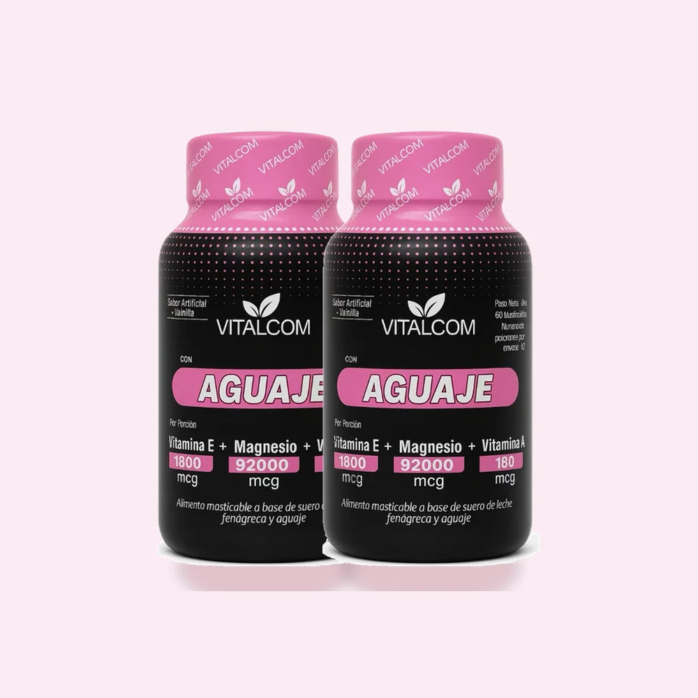 2×1: llevás 2 frascos de Aguaje VITALCOM y pagás uno solo, $99.900 con envío gratis