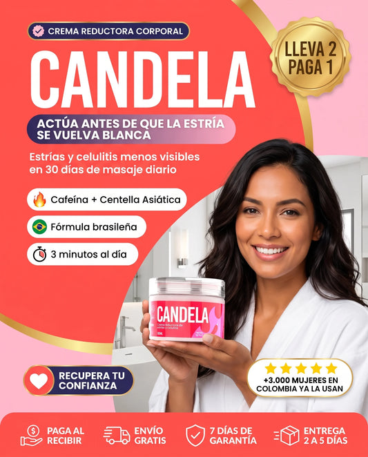 Crema Candela: estrías y celulitis menos visibles en 30 días de masaje diario