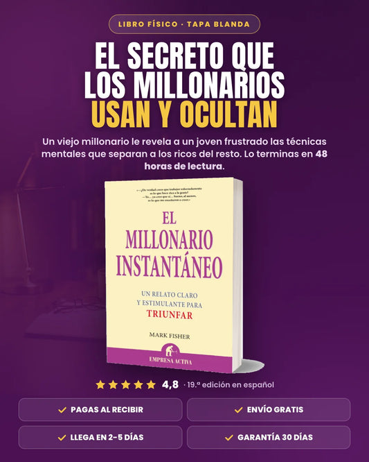 El Millonario Instantáneo de Mark Fisher, libro en tapa blanda con envío gratis y pago contra entrega