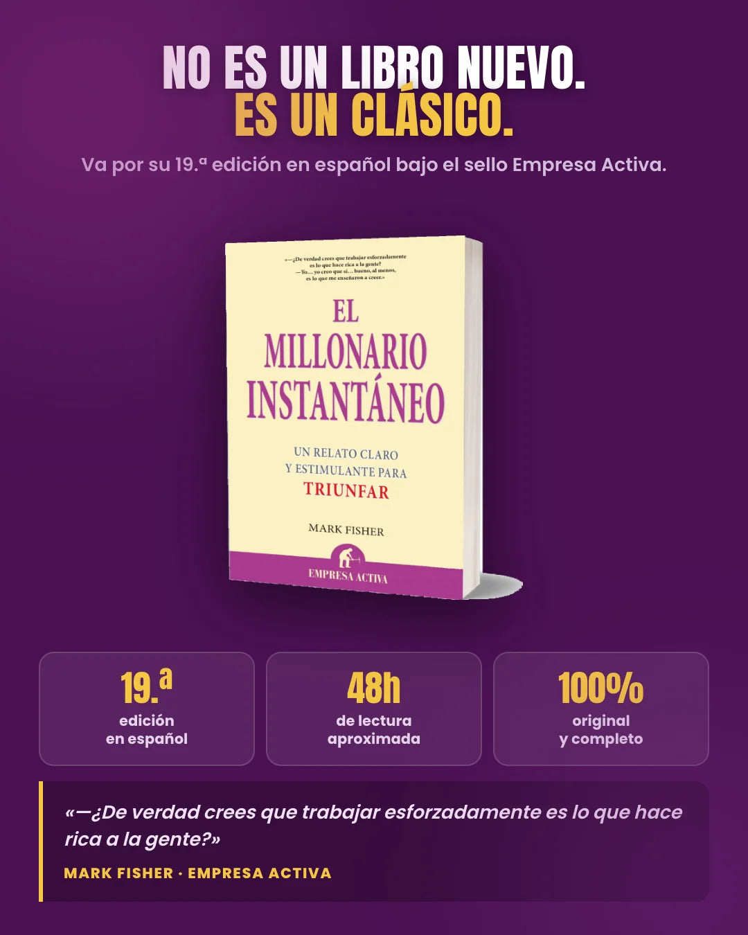 19.ª edición en español del sello Empresa Activa, edición original y completa