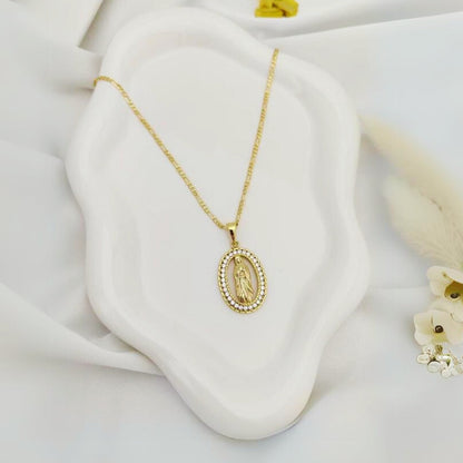 Collar Virgen María: Protección y Bendición para tu Familia OFERTA 2X1